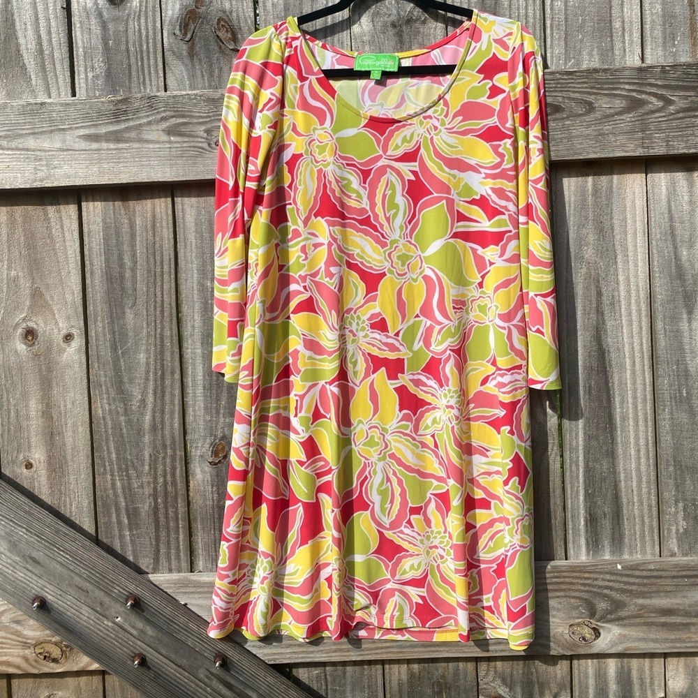Pappagallo Floral Multicolor Dress Size M